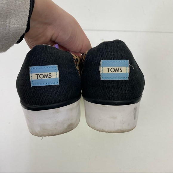 Toms animal print leopard slip on outsole sneakers - Picture 4 of 6